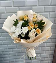 Букет цветов из:  Розы и Хризантемы в Гаврилов-Посаде