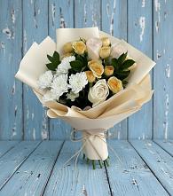 Букет цветов из:  Розы и Хризантемы в Гаврилов-Посаде
