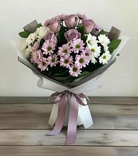 Букет цветов из:  Хризантемы и Розы в Гаврилов-Посаде