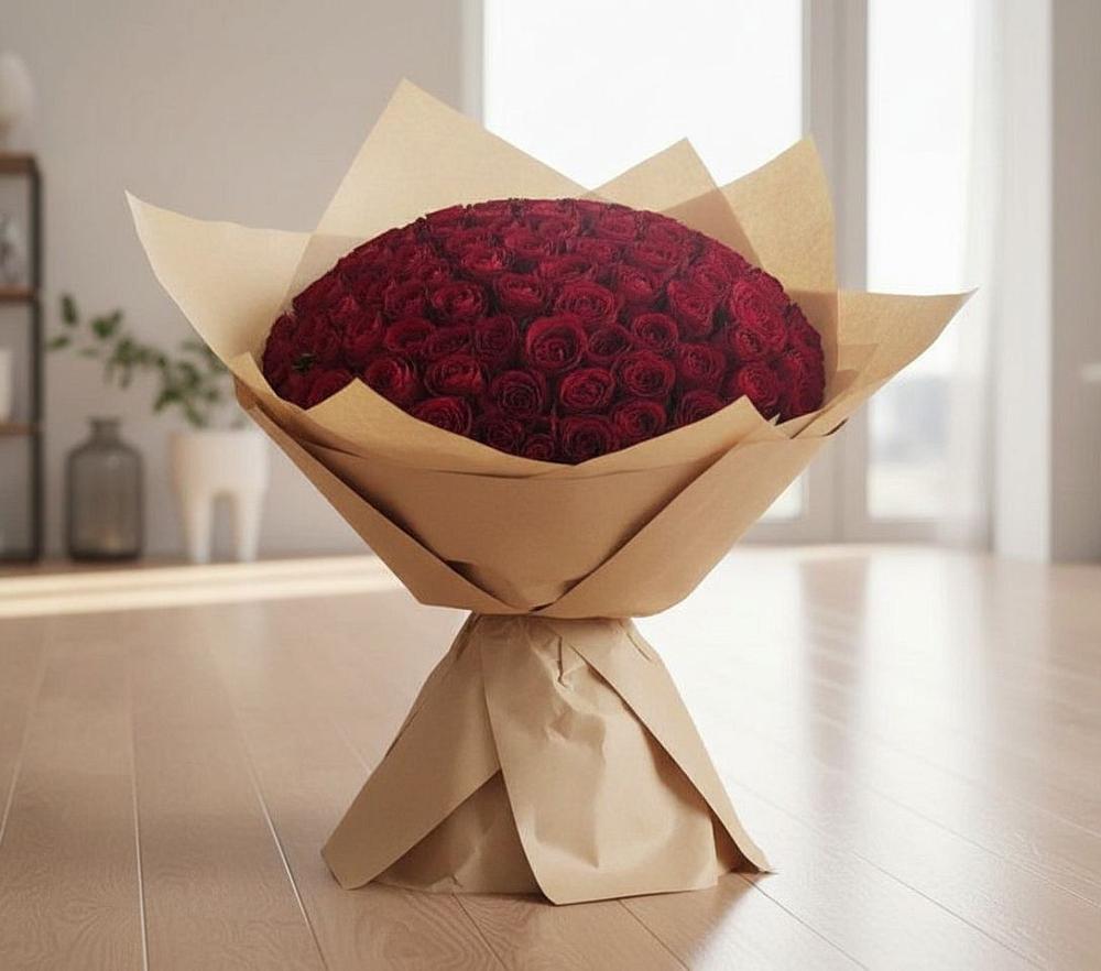 Букет 101 Красная роза в Гаврилов-Посаде