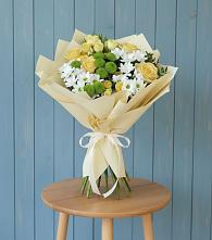 Букет цветов из:  Хризантемы и Розы в Гаврилов-Посаде