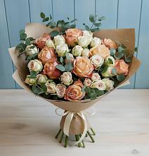 Букет цветов из:  Альстромерии и Розы #REPLACE_PRED# Гаврилов-Посаде