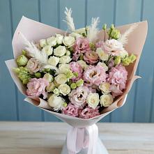 Букет цветов из:  Альстромерии и Розы в Гаврилов-Посаде